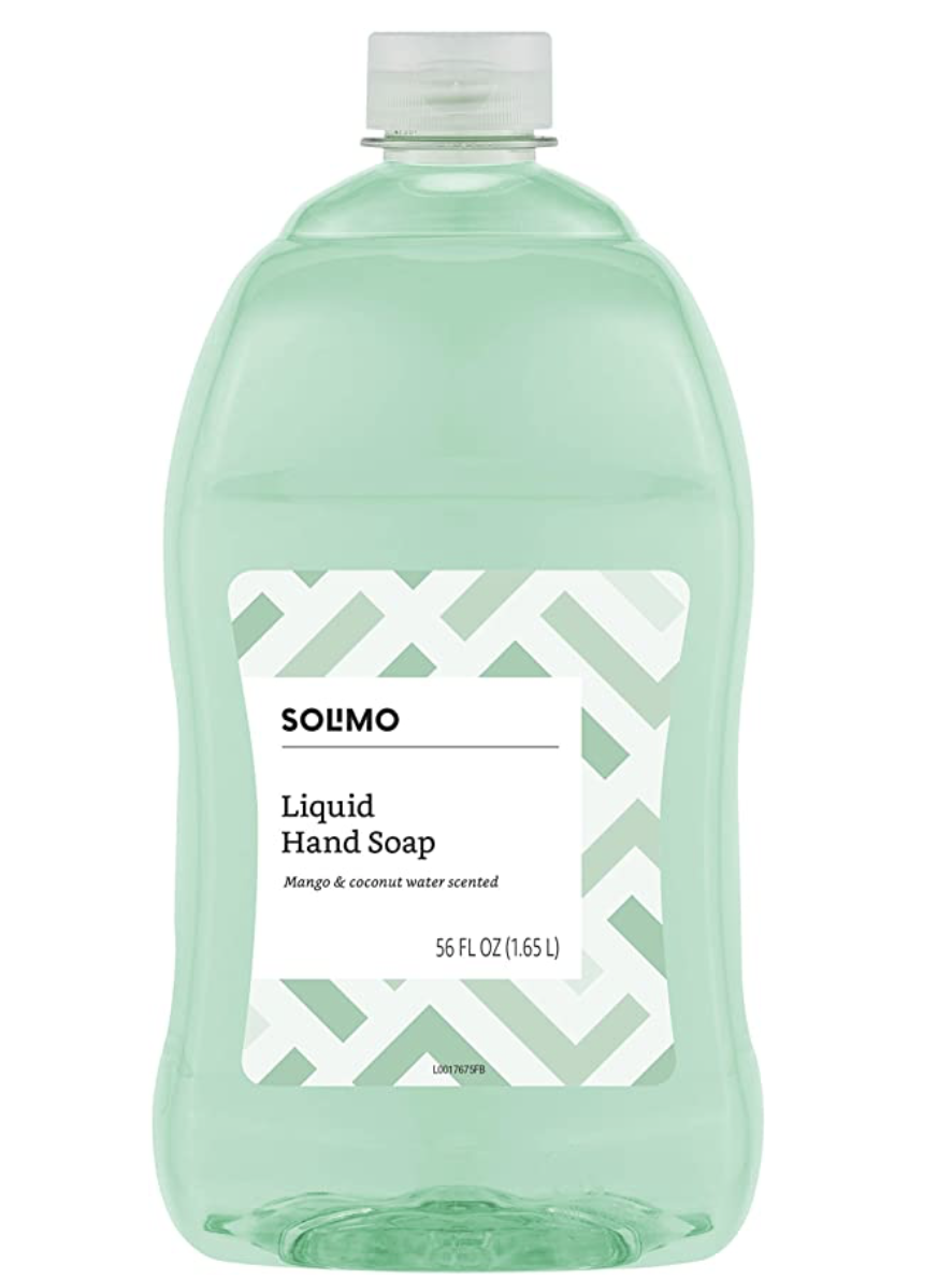 Amazon Brand - Solimo Liquid Hand Soap Refill, Mango and Coconut Water, 56 Fluid Ounce