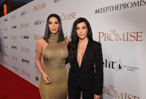 Kim and Kourtney Kardashian