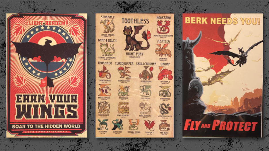 How To Train Your Dragon posters at Dreamscape AMC Jersey Gardens