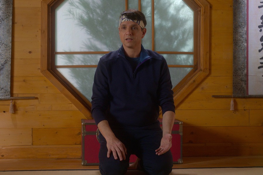 Cobra Kai. (L to R) Ralph Macchio as Daniel LaRusso in Cobra Kai. Cr. Courtesy of Netflix © 2021