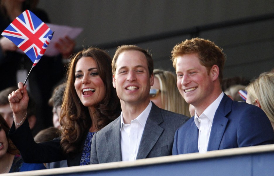 Kate Middleton, Prince William and Prince Harry