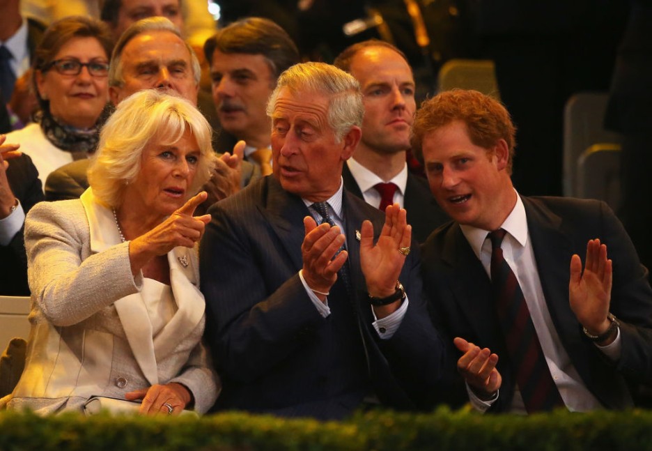 Camilla, Prince Charles and Prince Harry