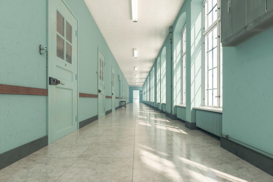 stock photo, mental hospital