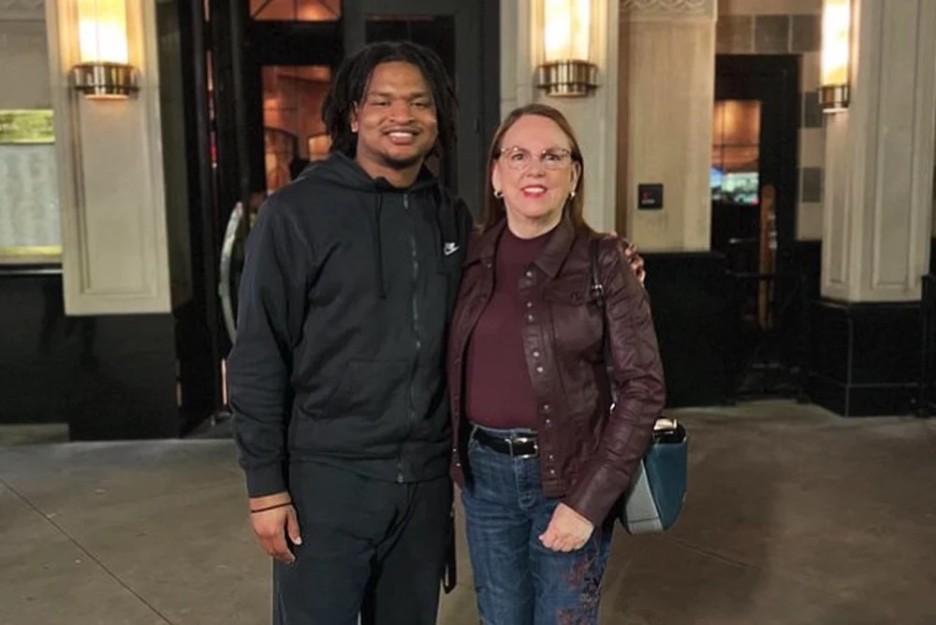 Jamal Hinton and Wanda Dench