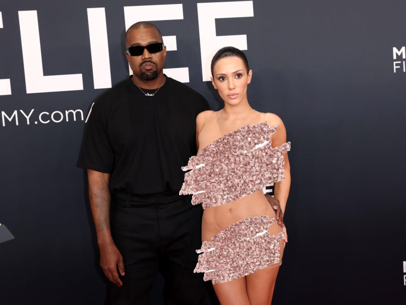 bianca censori sheer dress nude Kanye West's wife Bianca Censori wears sheer top and undies on lunch date