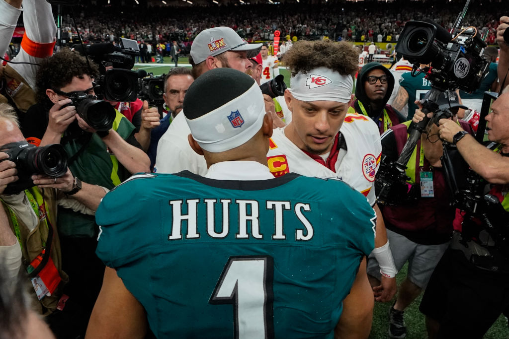 Jalen Hurts and Patrick Mahomes