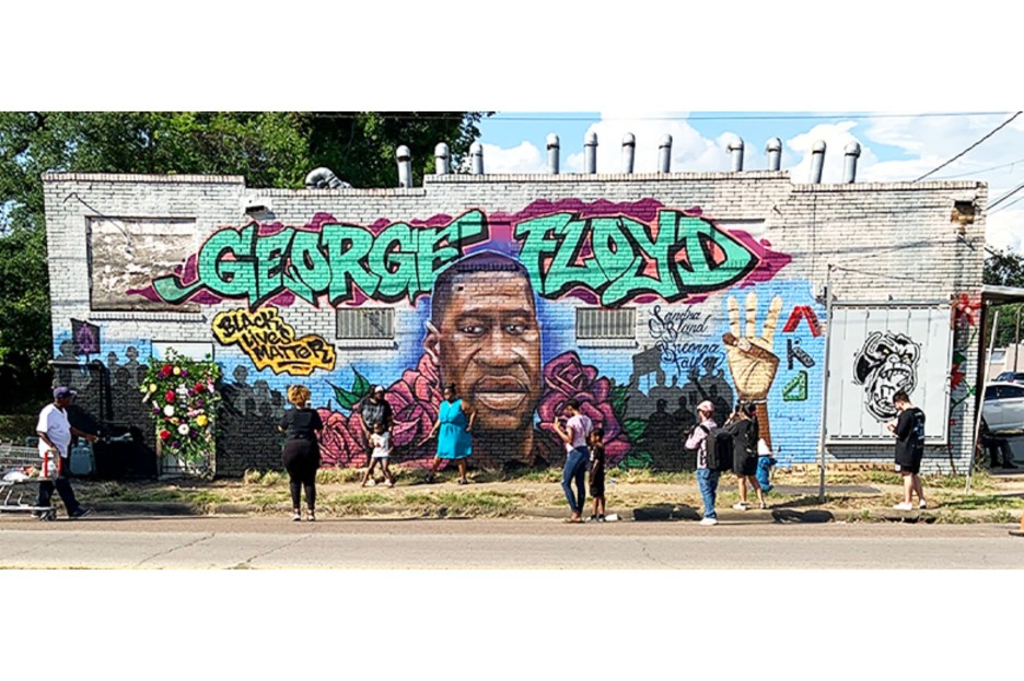 george floyd mural