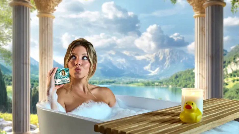 Sidney Sweeney bathwater