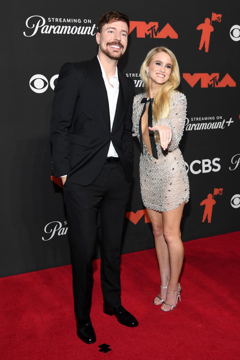 MTV VMAs Red Carpet 2025 Mr. Beast and Thea Booysen
