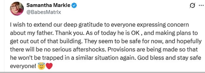 Samantha Markle post