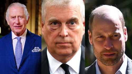 King Charles III, Prince Andrew,Prince William.