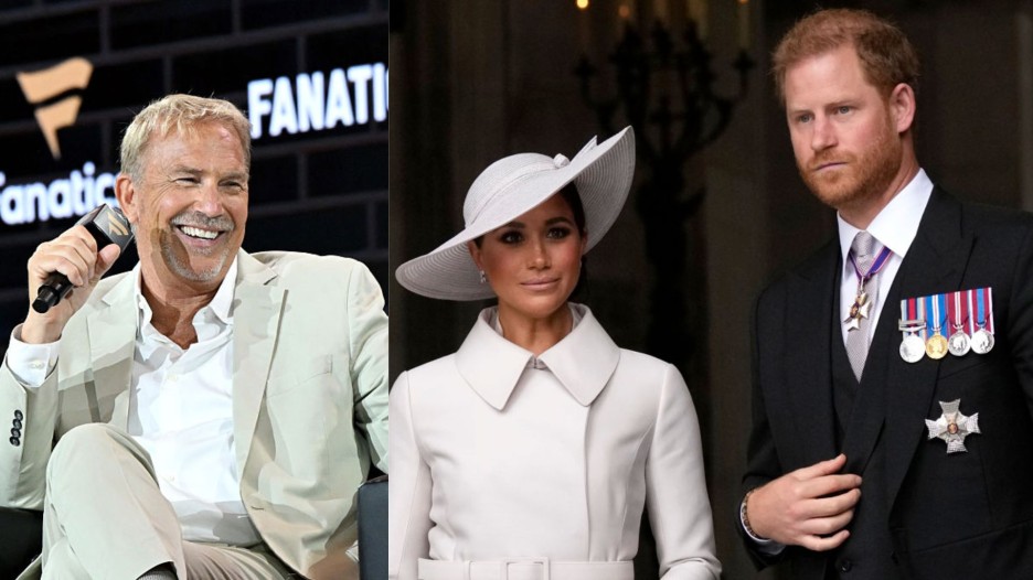 Kevin Costner, Meghan Markle and Prince Harry