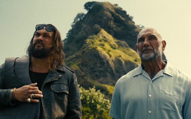 Jason Momoa and Dave Bautista
