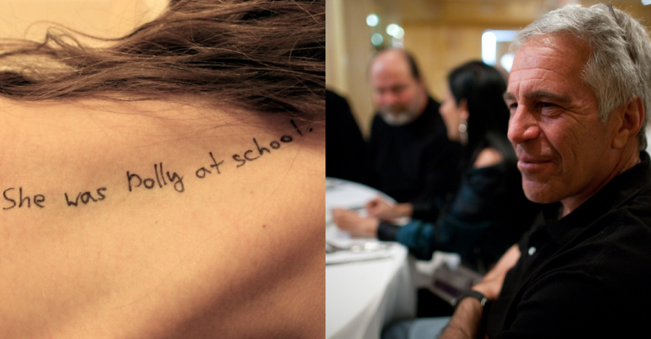 epstein lolita writing photos